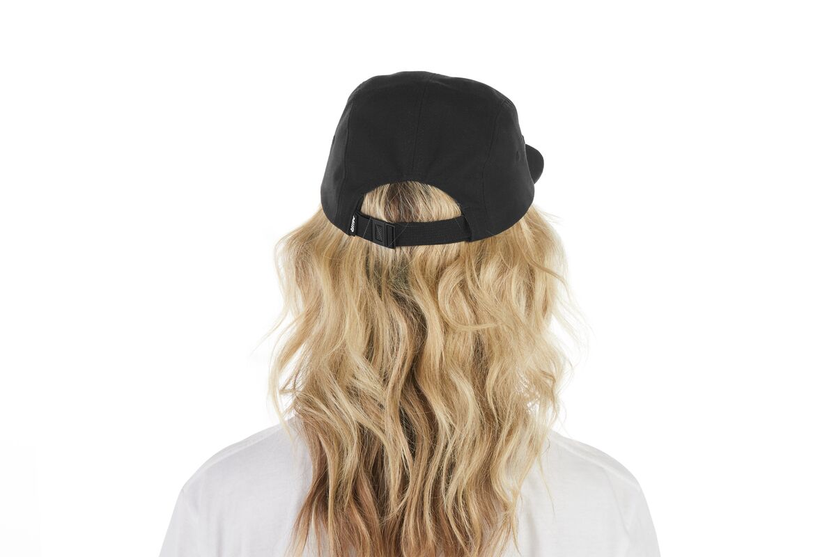 recycled-poly-flat-brim-5-panel-hat-v4 WebPDP-HAT003002_Recycled_Poly_Flat_Brim_5Panel_Hat_Black_Studio_Harper_Studios_0723_Back__HAT003002OS.jpg